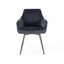 Стул SIGNAL SERVIO Velvet Bluvel 19 черный/черный, поворотный